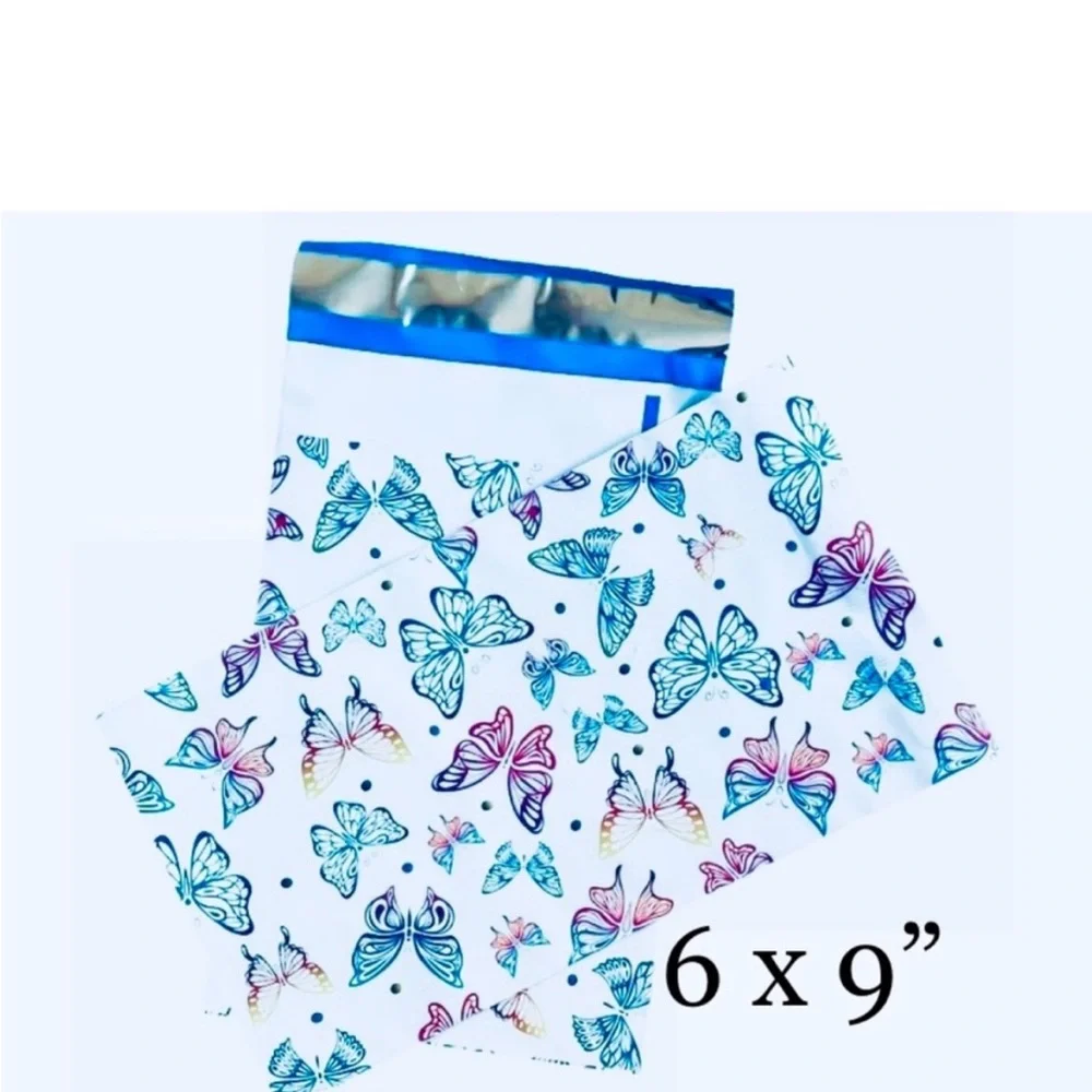 24ct~ 6x9” ~Poly Mailer Bags 🦋🆕🦋 2~Designs 🦋 24ct Free Thank You Stickers …